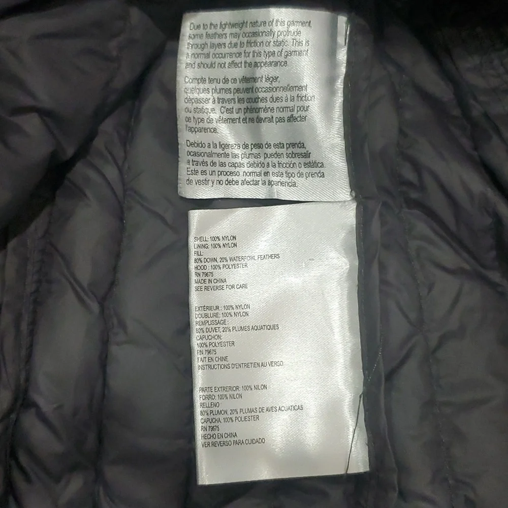 Black Micheal Kors Down Filled Jacket Size Small
